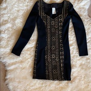 Osei Duro, mud cloth and spandex dress